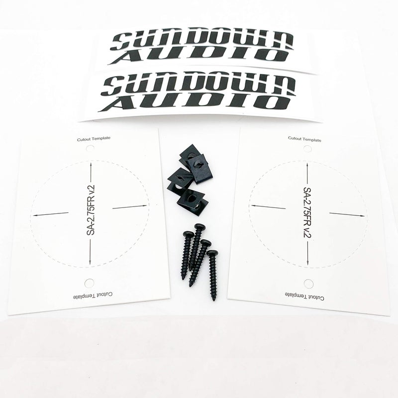 Sundown Audio SA-2.75 FR V2 Ferrite 2.75" Car Dash Speakers Mid Tweeters New - Image 5